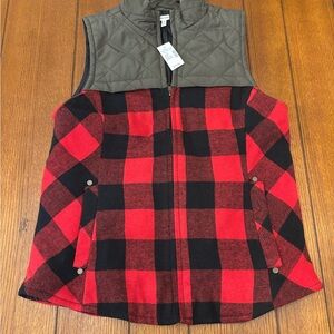 Maurices Olive Quilted Vest